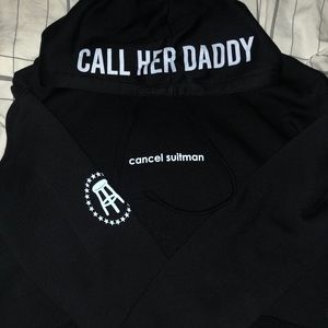 Call Her Daddy Cropped Hoodie